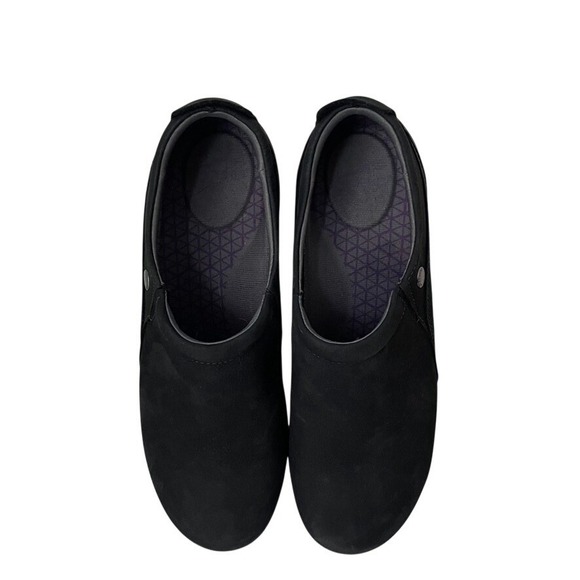 Dansko Patti Black Nubuck Leather Slip On Clogs Vibram | Womens EU 39 US 8.5-9 - Picture 4 of 7